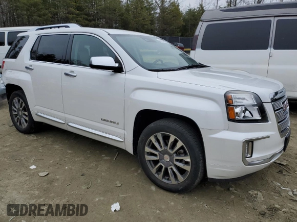 2017 GMC Terrain Denali with VIN 2GKFLVE34H6268980, listed as a Copart auction lot 44176035 with 77,483 mi miles and Salvage title. Bid and sale history available at DreamBid. Image 4.