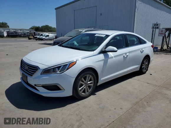 2017 Hyundai Sonata 2.4L with VIN 5NPE24AF5HH569841, listed as a Copart auction lot 53969815 with 45,993 mi miles and Salvage Title. Bid and sale history available at DreamBid. Image 1.