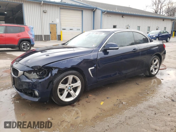 2015 BMW 4 Series 428i xDrive with VIN WBA3T1C58FP820017, listed as a Copart auction lot 79041004 with 96,255 mi miles and Salvage Title. Bid and sale history available at carsss.com. Image 1.