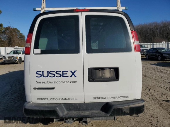 2017 Chevrolet Express Cargo with VIN 1GCZGHFG3H1183700, listed as a Copart auction lot 42375805 with 123,280 mi miles and Salvage title. Bid and sale history available at DreamBid. Image 6.