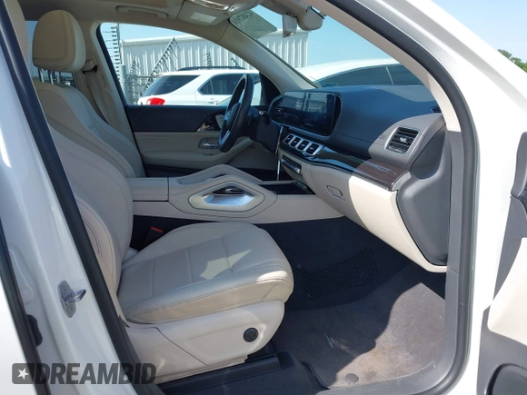 2020 Mercedes-Benz GLS 450 with VIN 4JGFF5KE9LA214090, listed as a IAAI auction lot 42487916 with 83,584 mi miles and . Bid and sale history available at DreamBid. Image 5.
