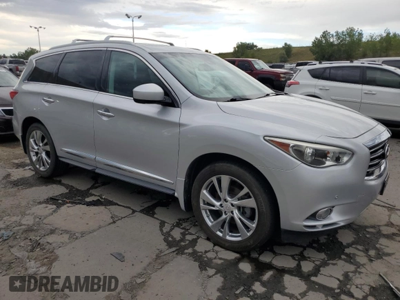 2013 Infiniti JX35 with VIN 5N1AL0MM0DC336014, listed as a Copart auction lot 68163784 with 152,706 mi miles and Clean Title. Bid and sale history available at carsss.com. Image 4.