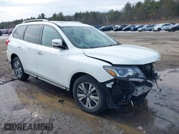 2017 Nissan Pathfinder SV with VIN 5N1DR2MM2HC633380, listed as a IAAI auction lot 41710351 with 90,602 mi miles. Bid and sale history available at carsss.com. Image 1.