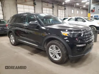 2023 Ford Explorer XLT with VIN 1FMSK8DH6PGB89641, listed as a Copart auction lot 48202405 with 16,758 mi miles and Salvage Title. Bid and sale history available at carsss.com. Image 4.
