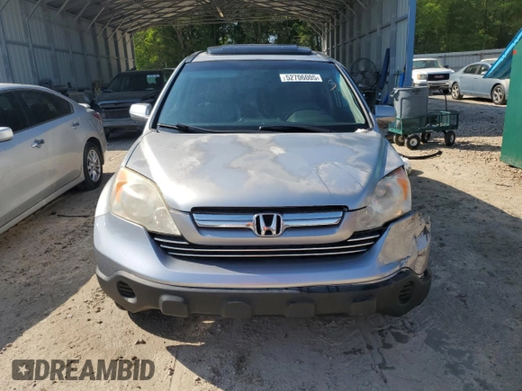 2007 Honda CR-V EX-L with VIN JHLRE387X7C048564, listed as a Copart auction lot 52706005 with 163,844 mi miles and Salvage Title. Bid and sale history available at carsss.com. Image 5.