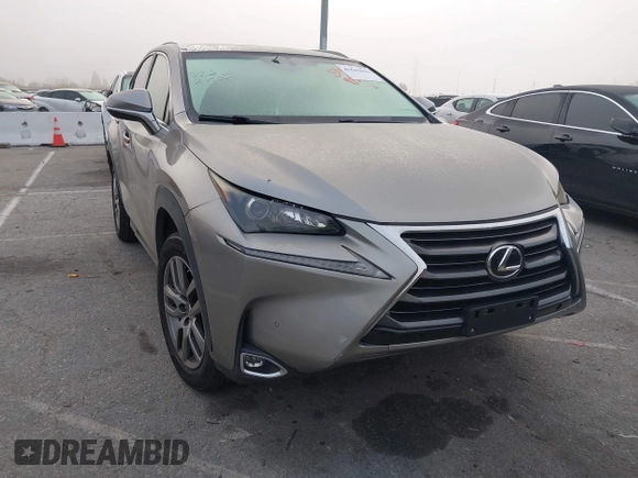 2015 Lexus NX 200t with VIN JTJYARBZ8F2013718, listed as a IAAI auction lot 41641044 with 91,879 mi miles. Bid and sale history available at carsss.com. Image 1.