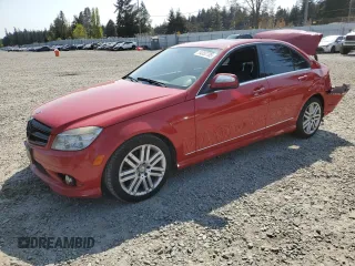 2009 Mercedes-Benz C 300 Sport with VIN WDDGF54X19R053399, listed as a Copart auction lot 54053785 with 144,089 mi miles and Salvage Title. Bid and sale history available at DreamBid. Image 1.