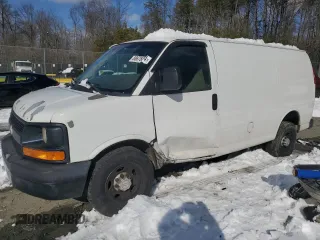 2011 Chevrolet Express Cargo with VIN 1GCWGFBA2B1163177, listed as a Copart auction lot 86876614 with 290,696 mi miles and Salvage Title. Bid and sale history available at carsss.com. Image 1.