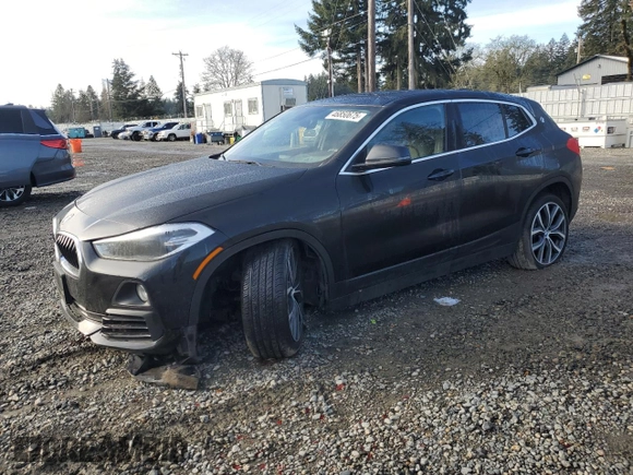 2018 BMW X2 xDrive28i with VIN WBXYJ5C36JEF78438, listed as a Copart auction lot 46850675 with 45,525 mi miles and Salvage Title. Bid and sale history available at carsss.com. Image 1.