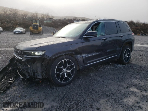 2022 Jeep Grand Cherokee Summit Reserve with VIN 1C4RJHEG8N8637493, listed as a Copart auction lot 43548675 with 37,629 mi miles and Salvage title. Bid and sale history available at DreamBid. Image 1.
