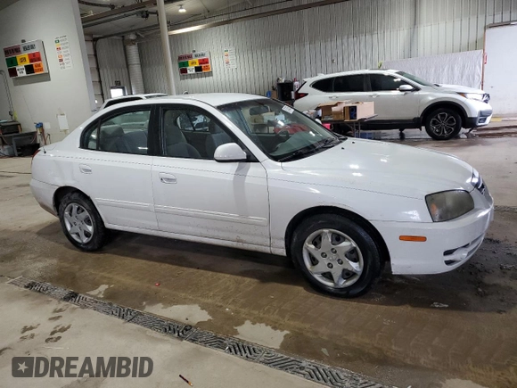 2005 Hyundai Elantra GLS z VIN KMHDN46D85U088330, wystawiony jako Copart lot #57643545 z przebiegiem 146 292 mil mil oraz Szkody całkowita. Historia ofert i sprzedaży dostępna na DreamBid. Obrazek 4.