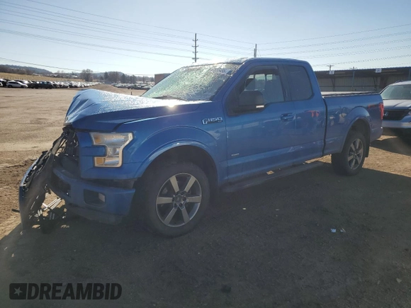 2015 Ford F-150 XLT with VIN 1FTFX1EG0FKE86579, listed as a Copart auction lot 47686495 with Not Provided miles and Salvage Title. Bid and sale history available at carsss.com. Image 1.