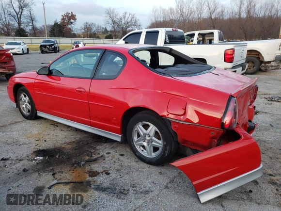 2002 Chevrolet Monte Carlo SS with VIN 2G1WX15K929335538, listed as a Copart auction lot 37549594 with 61,286 mi miles and Salvage Title. Bid and sale history available at carsss.com. Image 2.