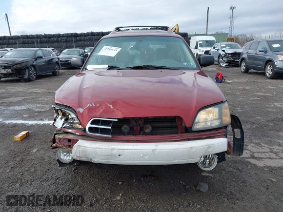 2002 Subaru Legacy Outback with VIN 4S3BH675227620669, listed as a IAAI auction lot 41734615 with 238,676 mi miles and . Bid and sale history available at DreamBid. Image 11.
