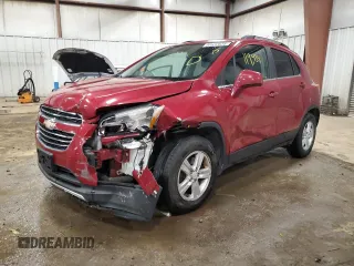 2015 Chevrolet Trax LT with VIN KL7CJLSB8FB070320, listed as a Copart auction lot 80632834 with 119,434 mi miles and Clean Title. Bid and sale history available at carsss.com. Image 1.