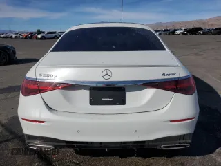 2024 Mercedes-Benz S 580e with VIN W1K6G6KB0RA259964, listed as a Copart auction lot 82029224 with 9,447 mi miles and Salvage Title. Bid and sale history available at DreamBid. Image 6.