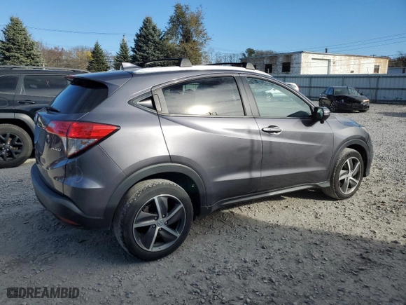 2022 Honda HR-V EX-L with VIN 3CZRU6H71NM731289, listed as a Copart auction lot 81353304 with 65,631 mi miles and Salvage Title. Bid and sale history available at carsss.com. Image 3.
