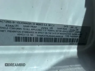 2010 Volkswagen Jetta Limited Edition with VIN 3VWAX7AJ6AM146818, listed as a Copart auction lot 51991495 with 131,089 mi miles and Clean title. Bid and sale history available at DreamBid. Image 10.