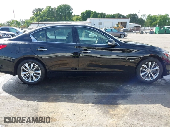 2017 Infiniti Q50 2.0t Premium with VIN JN1CV7AR5HM682126, listed as a IAAI auction lot 42065917 with 48,552 mi miles. Bid and sale history available at carsss.com. Image 12.
