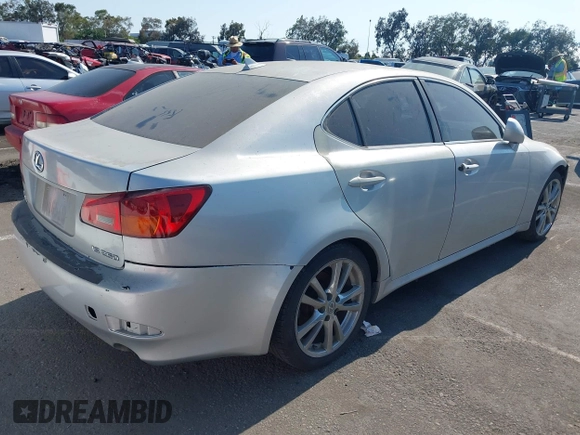 2007 Lexus IS 250 with VIN JTHBK262875038949, listed as a IAAI auction lot 42736588 with 131,160 mi miles and . Bid and sale history available at DreamBid. Image 4.