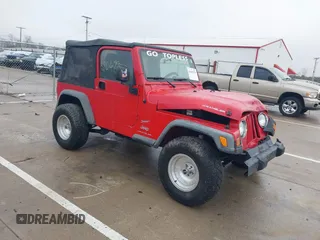 2006 Jeep Wrangler SE with VIN 1J4FA29156P762295, listed as a IAAI auction lot 41669950 with 163,492 mi miles and . Bid and sale history available at DreamBid. Image 1.