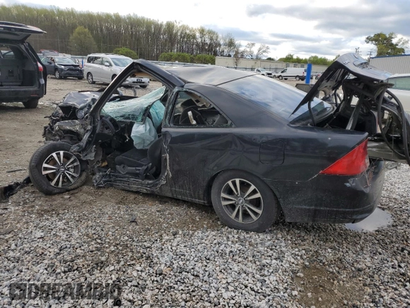 2003 Honda Civic LX with VIN 1HGEM22553L021820, listed as a Copart auction lot 51187205 with Not Provided miles and Salvage Title. Bid and sale history available at DreamBid. Image 2.