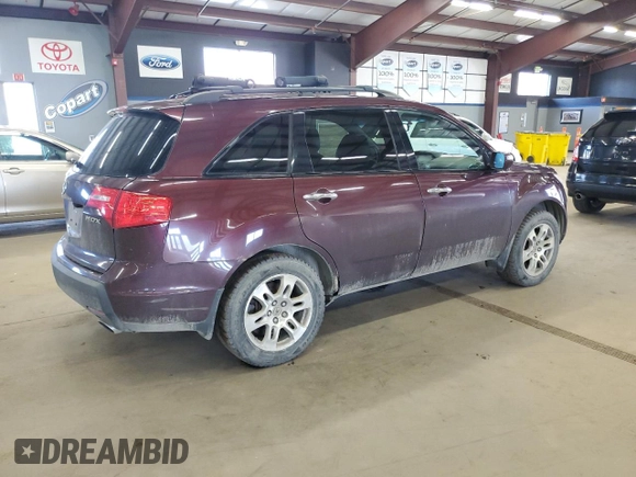 2009 Acura MDX Tech Pkg with VIN 2HNYD28669H518239, listed as a Copart auction lot 50339165 with 229,522 mi miles and Clean Title. Bid and sale history available at carsss.com. Image 3.
