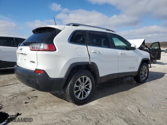 2020 Jeep Cherokee Latitude Plus with VIN 1C4PJMLB8LD586864, listed as a Copart auction lot 44155285 with 0 mi miles and Salvage Title. Bid and sale history available at carsss.com. Image 3.