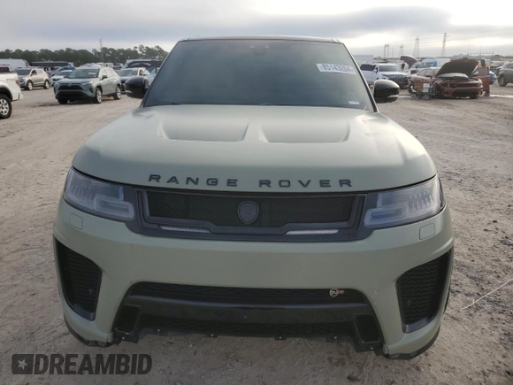 2022 Land Rover Range Rover Sport SVR with VIN SALWZ2RE0NA216483, listed as a Copart auction lot 85143204 with Not Provided miles and Non Repairable. Bid and sale history available at DreamBid. Image 7.