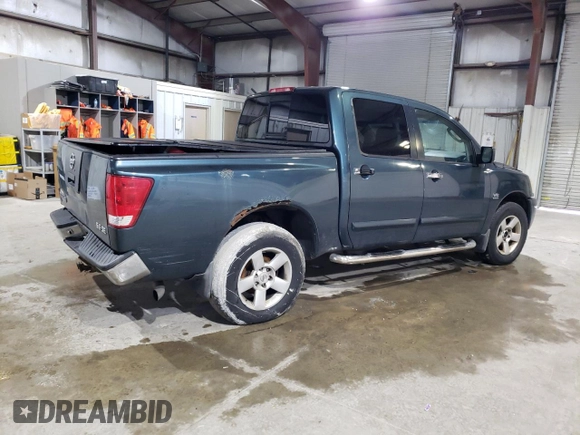2004 Nissan Titan LE with VIN 1N6AA07B24N517623, listed as a Copart auction lot 46680665 with 217,639 mi miles and Clean Title. Bid and sale history available at carsss.com. Image 3.