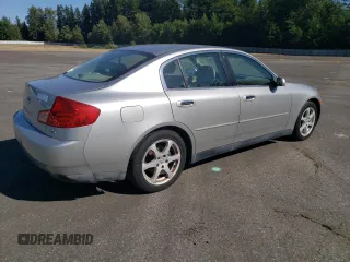 2003 Infiniti G35 w/Leather z VIN JNKCV51E63M321042, wystawiony jako Copart lot #57238535 z przebiegiem 157 847 mil mil oraz Czysty tytuł • Clean title. Historia ofert i sprzedaży dostępna na DreamBid. Obrazek 3.