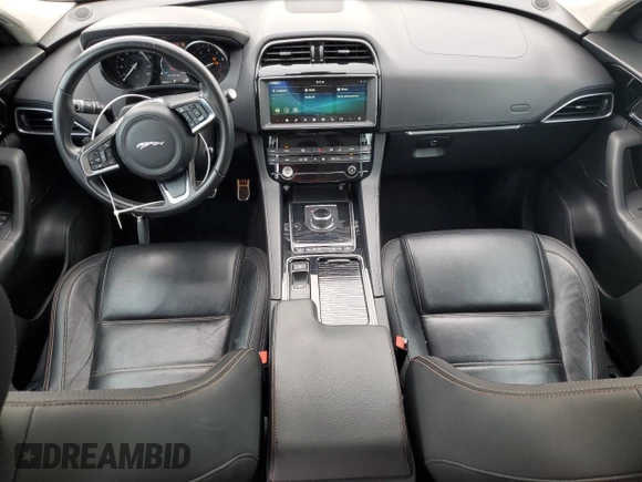 2019 Jaguar F-Pace 25t Prestige with VIN SADCK2GX3KA392592, listed as a Copart auction lot 59199455 with 170,635 mi miles and Salvage title. Bid and sale history available at DreamBid. Image 8.