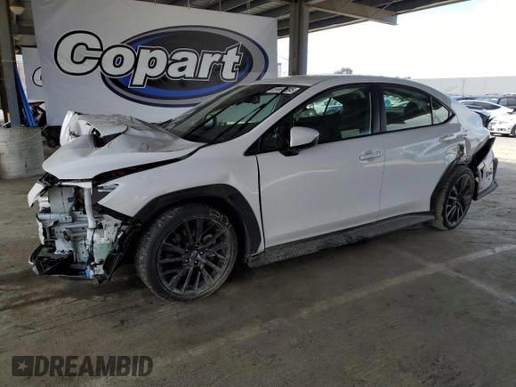 2023 Subaru WRX Premium z VIN JF1VBAF60P9812766, wystawiony jako Copart lot #55696695 z przebiegiem 25 894 mil mil oraz Szkoda całkowita • Salvage title. Historia ofert i sprzedaży dostępna na DreamBid. Obrazek 1.
