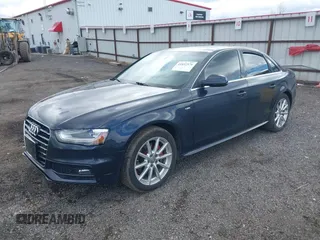2014 Audi A4 Premium Plus with VIN WAUFFAFL4EN002292, listed as a IAAI auction lot 41852570 with 108,639 mi miles. Bid and sale history available at carsss.com. Image 2.