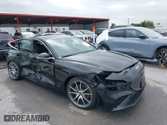 2022 Genesis G70 2.0T с VIN KMTG34TA2NU103715, выставлен на аукционе IAAI как лот 42163298 с пробегом 19 320 миль миль и . История ставок и продаж доступна на DreamBid. Изображение 1.