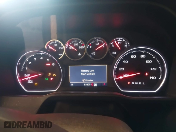 2020 Chevrolet Silverado 1500 LTZ with VIN 3GCUYGED7LG210027, listed as a IAAI auction lot 41403847 with 53,605 mi miles and . Bid and sale history available at DreamBid. Image 7.
