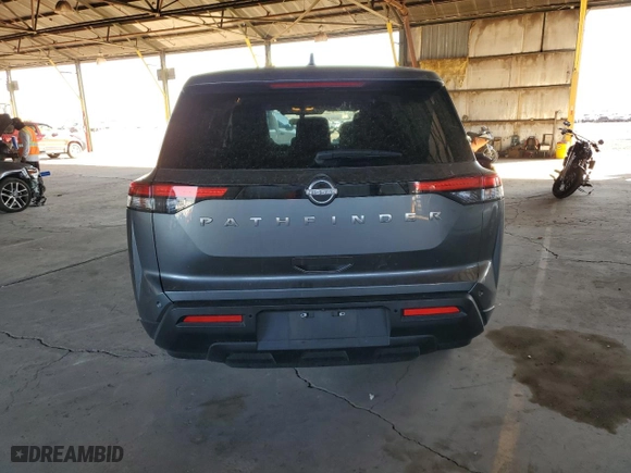 2023 Nissan Pathfinder S with VIN 5N1DR3AA4PC214980, listed as a Copart auction lot 77045034 with 28,140 mi miles and Salvage Title. Bid and sale history available at carsss.com. Image 6.