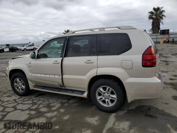 2003 Lexus GX 470 z VIN JTJBT20X330006191, wystawiony jako Copart lot #53516235 z przebiegiem 146 860 mil mil oraz Szkoda całkowita • Salvage title. Historia ofert i sprzedaży dostępna na DreamBid. Obrazek 2.