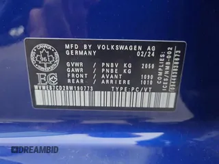 2024 Volkswagen Golf z VIN WVWEB7CD2RW190773, wystawiony jako Copart lot #75619754 z przebiegiem 2 669 mil mil oraz Czysty tytuł • Clean title. Historia ofert i sprzedaży dostępna na DreamBid. Obrazek 10.