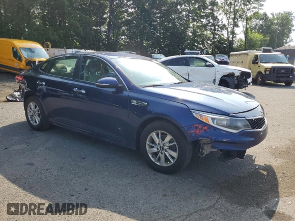 2016 Kia Optima LX with VIN 5XXGT4L39GG082905, listed as a Copart auction lot 61793235 with 187,895 mi miles and Salvage title. Bid and sale history available at DreamBid. Image 4.