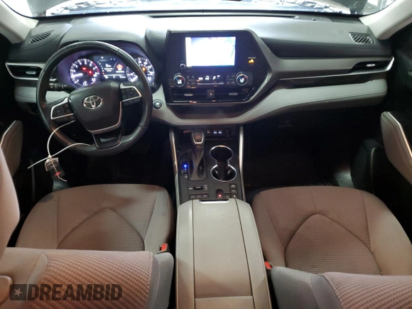 2023 Toyota Highlander L with VIN 5TDKDRBH9PS034482, listed as a Copart auction lot 57347815 with 26,150 mi miles and Salvage title. Bid and sale history available at DreamBid. Image 8.