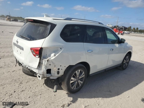 2020 Nissan Pathfinder S with VIN 5N1DR2AN0LC645047, listed as a Copart auction lot 84699254 with 43,275 mi miles and Salvage Title. Bid and sale history available at carsss.com. Image 3.