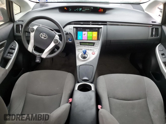 2013 Toyota Prius One with VIN JTDKN3DU3D5555123, listed as a Copart auction lot 50601635 with 206,210 mi miles and Salvage Title. Bid and sale history available at carsss.com. Image 8.