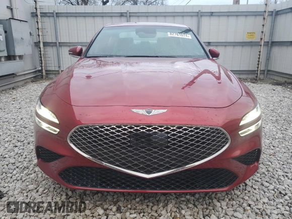 2023 Genesis G70 2.0T with VIN KMTG34TA6PU132041, listed as a Copart auction lot 82761074 with 33,317 mi miles and Salvage Title. Bid and sale history available at DreamBid. Image 5.
