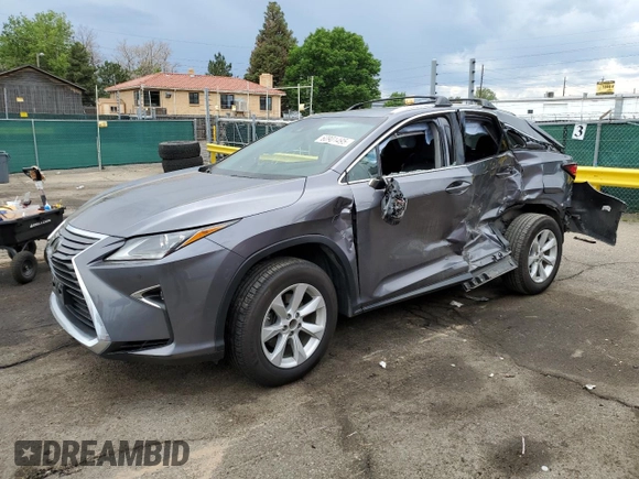 2017 Lexus RX 350 with VIN 2T2BZMCA4HC066848, listed as a Copart auction lot 60901495 with 96,882 mi miles and Non repairable. Bid and sale history available at DreamBid. Image 1.