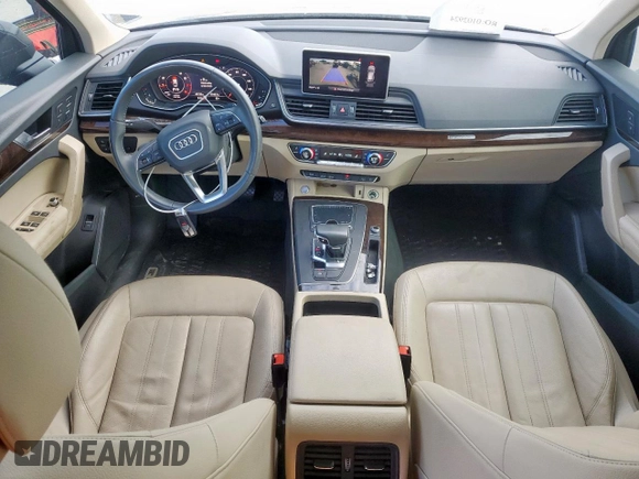 2020 Audi Q5 Premium Plus with VIN WA1BNAFY8L2018701, listed as a Copart auction lot 62367925 with Not provided miles and Salvage title. Bid and sale history available at DreamBid. Image 8.