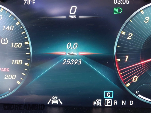 2020 Mercedes-Benz AMG GT with VIN WDDYJ7HA5LA025745, listed as a IAAI auction lot 42040819 with 25,393 mi miles. Bid and sale history available at carsss.com. Image 15.