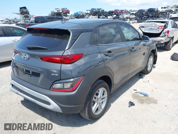 2023 Hyundai Kona SE with VIN KM8K2CAB4PU044179, listed as a IAAI auction lot 42011253 with 14,448 mi miles. Bid and sale history available at carsss.com. Image 4.