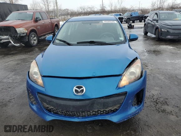 2013 Mazda 3 GX with VIN JM1BL1KF9D1834534, listed as a Copart auction lot 46580245 with 138,273 mi miles and Salvage Title. Bid and sale history available at carsss.com. Image 5.