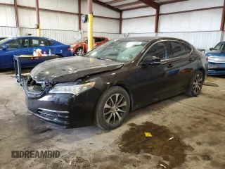 2015 Acura TLX with VIN 19UUB1F3XFA009649, listed as a Copart auction lot 64503734 with 75,859 mi miles and Salvage Title. Bid and sale history available at carsss.com. Image 1.